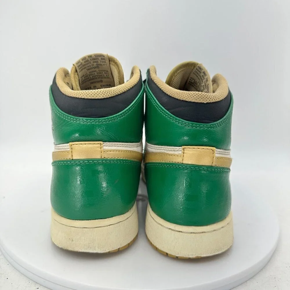 Nike Air Jordan 1 I Retro High Celtics GS Size 7Y 575441 315 Clover Gold Green